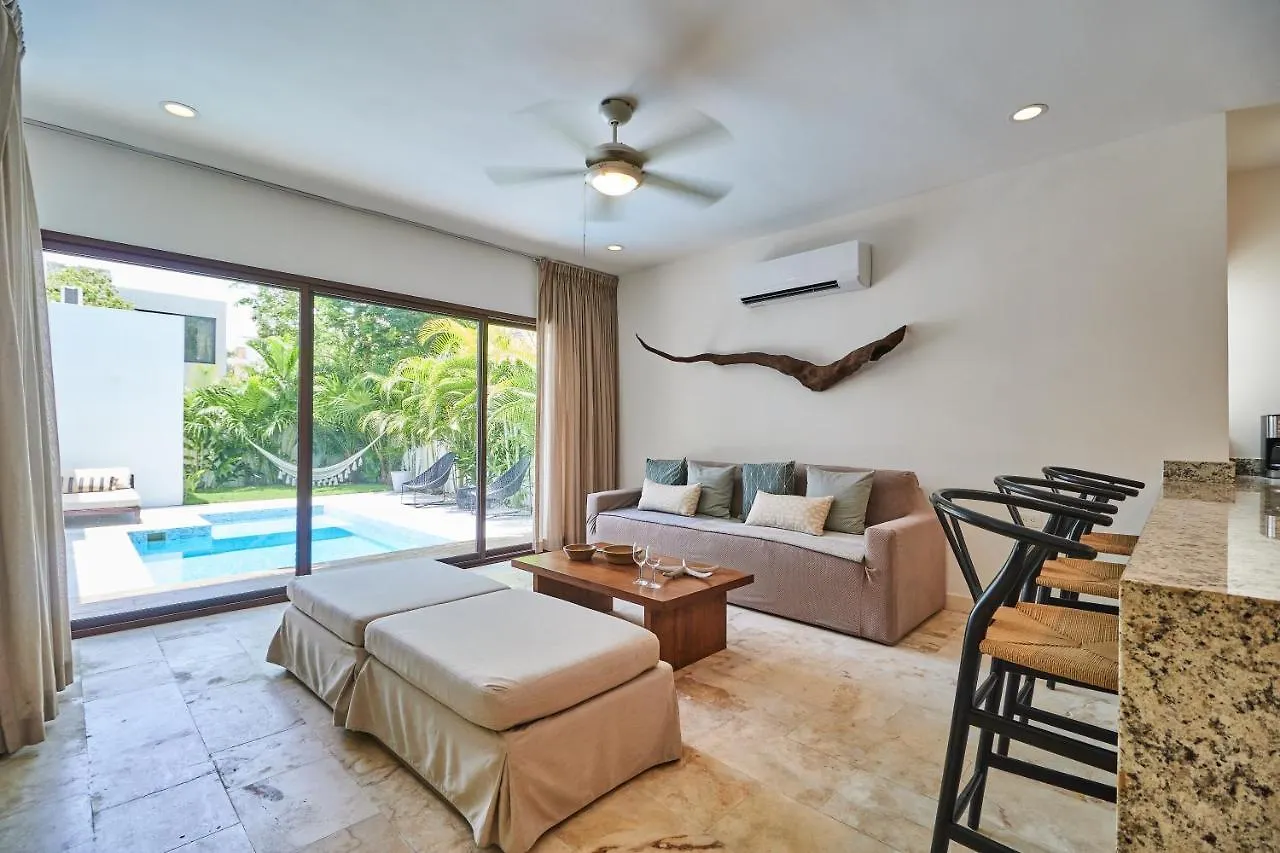 Casa Mallorca Tropical Vibes Private Pool Backyard With Grill Sunroof & Hammock Concierge & Wifi Tulum Mexico