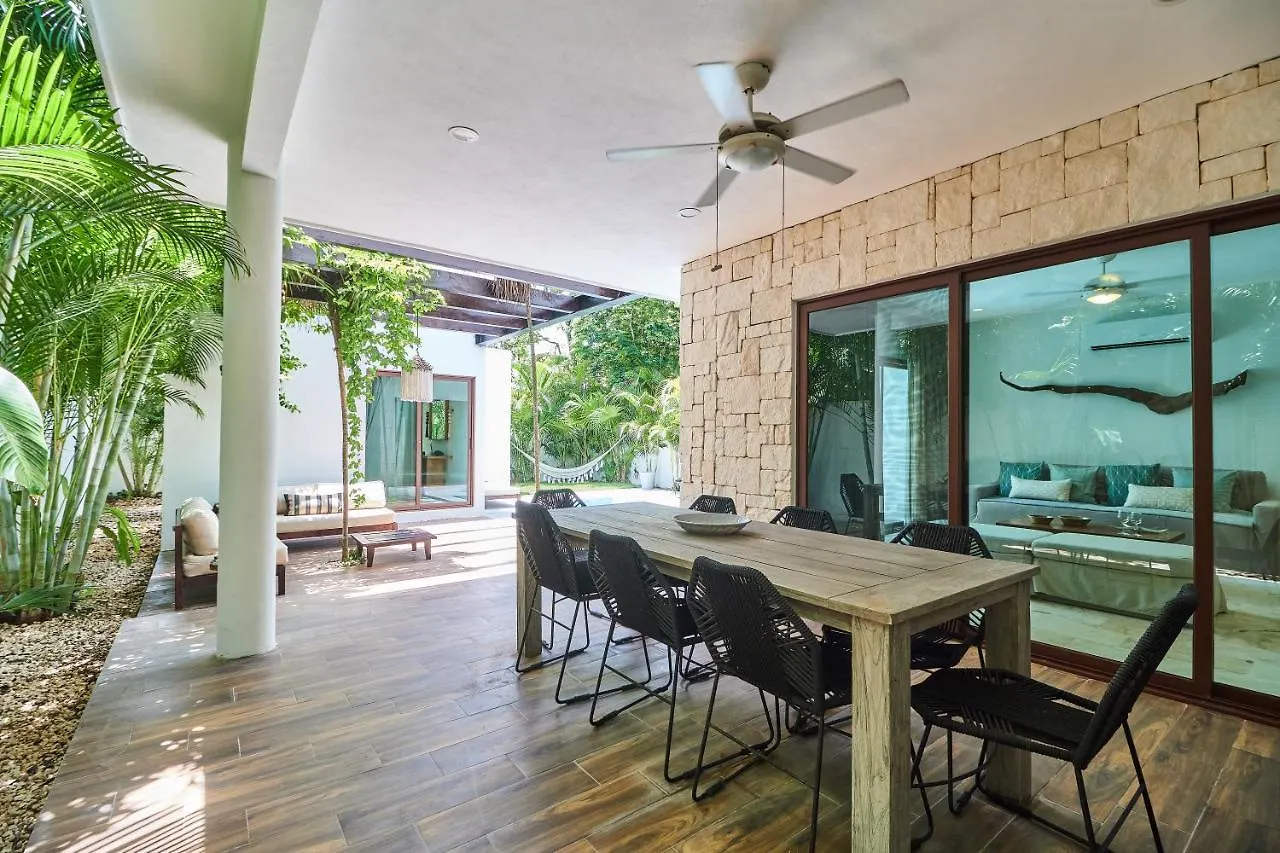 Casa Mallorca Tropical Vibes Private Pool Backyard With Grill Sunroof & Hammock Concierge & Wifi Tulum Mexico